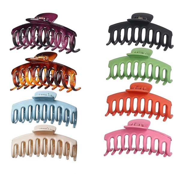 8 Brand New Large Claw Clips - Picture 1 of 5